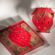 Java fraise et façade décoration fraise