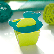 Mini-fripouille pistache clips canard turquoise